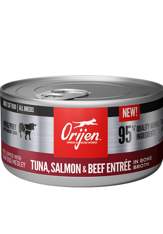 Tuna, Salmon & Beef Entrée Wet Cat Food